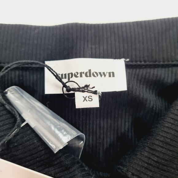 Superdown Rina Ruched Top in Black - Picture 5 of 9